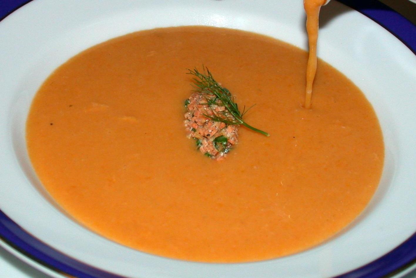 Carrot & Pine Nuts Soup Carrot & Pine Nuts Soup picture
